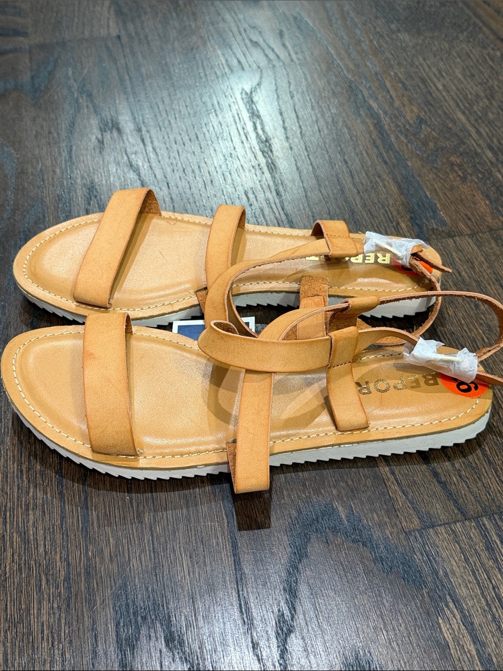 NWT Report Tan Strappy Sandals - Picture 2 of 6